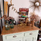Vintage green almond Parisian buffet