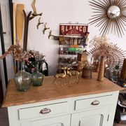 Buffet parisien vert amande vintage 