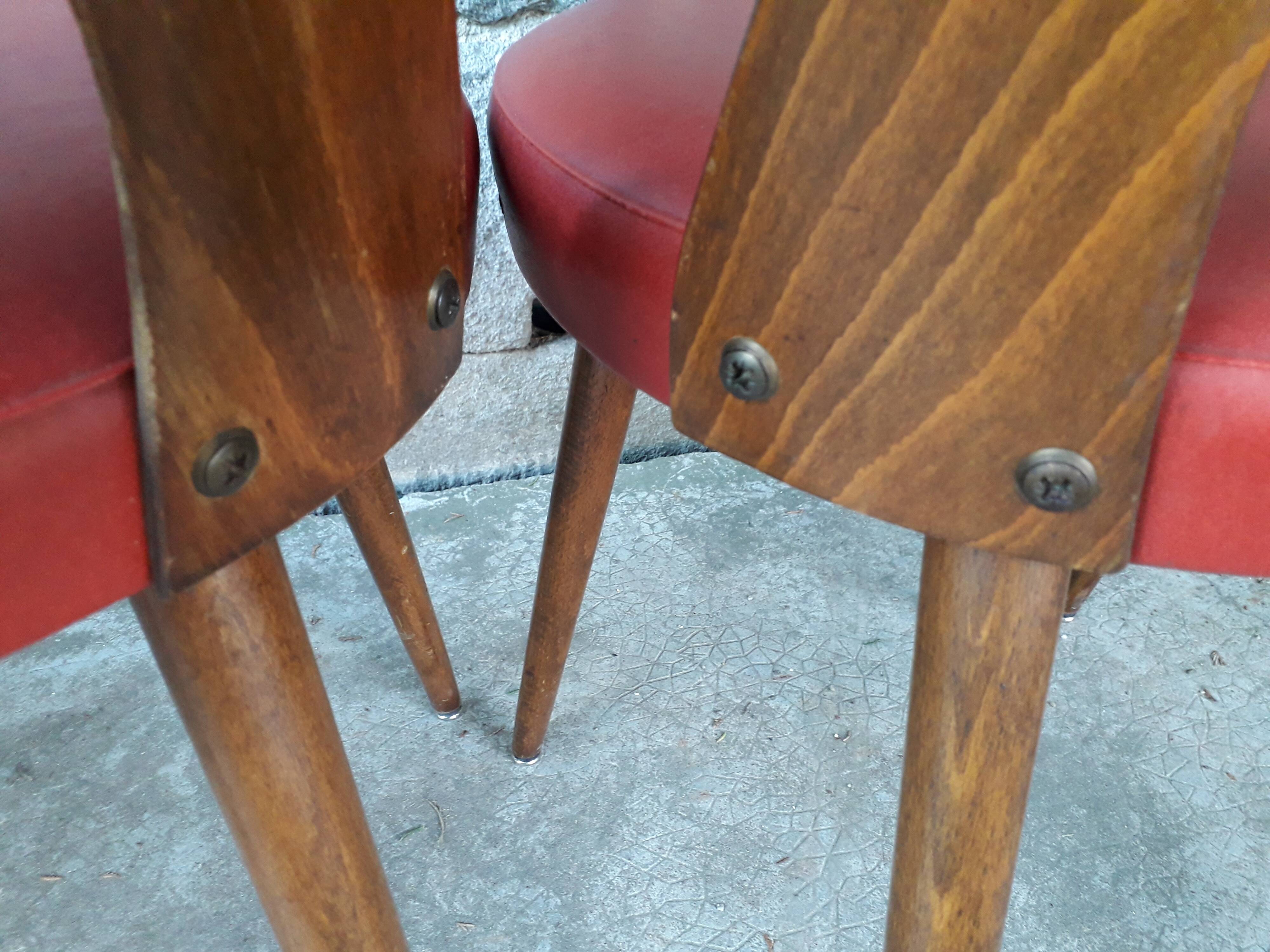 Lot de 6 chaises bistrot Baumann Mondor