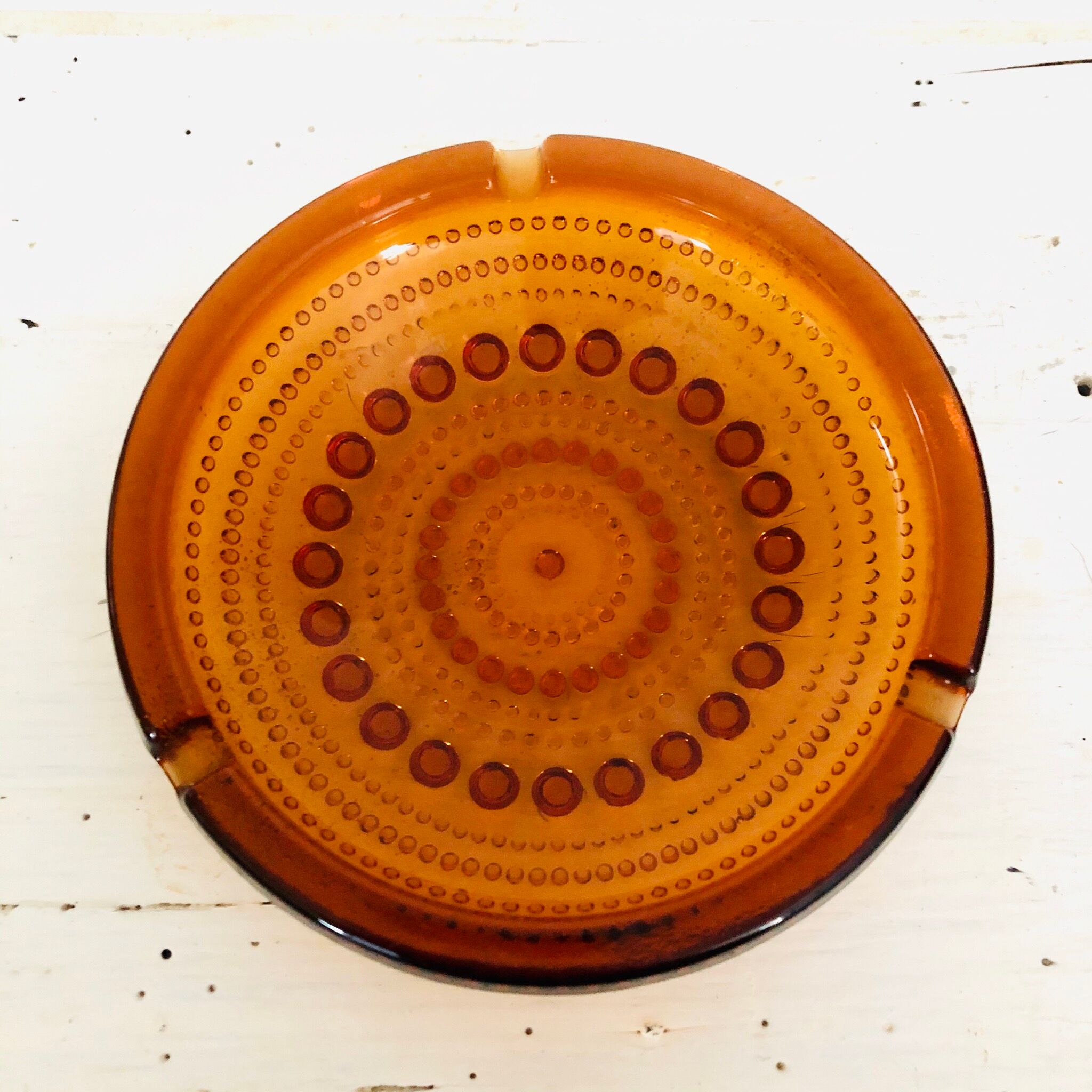 Amber ashtray