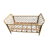 Wicker baby cot