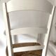Fauteuil en bois et paille , esprit campagne