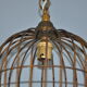 Lustre suspension cage à oiseaux vintage