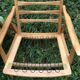 Fauteuils scandinaves bois blond vintage Années 60