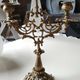 Elegant Antique Chandelier/Candelabra 3 fires in gilded patinated bronze. Baroque/Rococo/Shabby chic style
