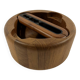 Teak nutcracker & bowl by Flemming Digsmed for Nissen Denmark 1960’s