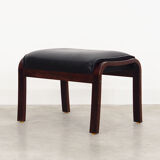 Leather footrest, Danish design, 1960s, production: Denmark