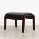 Leather footrest, Danish design, 1960s, production: Denmark