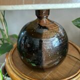 Sandstone ball lamp by Guy Baudat, vintage ceramic