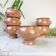 6 vintage lion head onion soup bowls – speckled beige stoneware