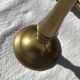 Pair of dark brass candle holders height 19,5cm
