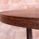 Bauhaus Round Coffee Table in Beech and Wenge, Czech, 1930s