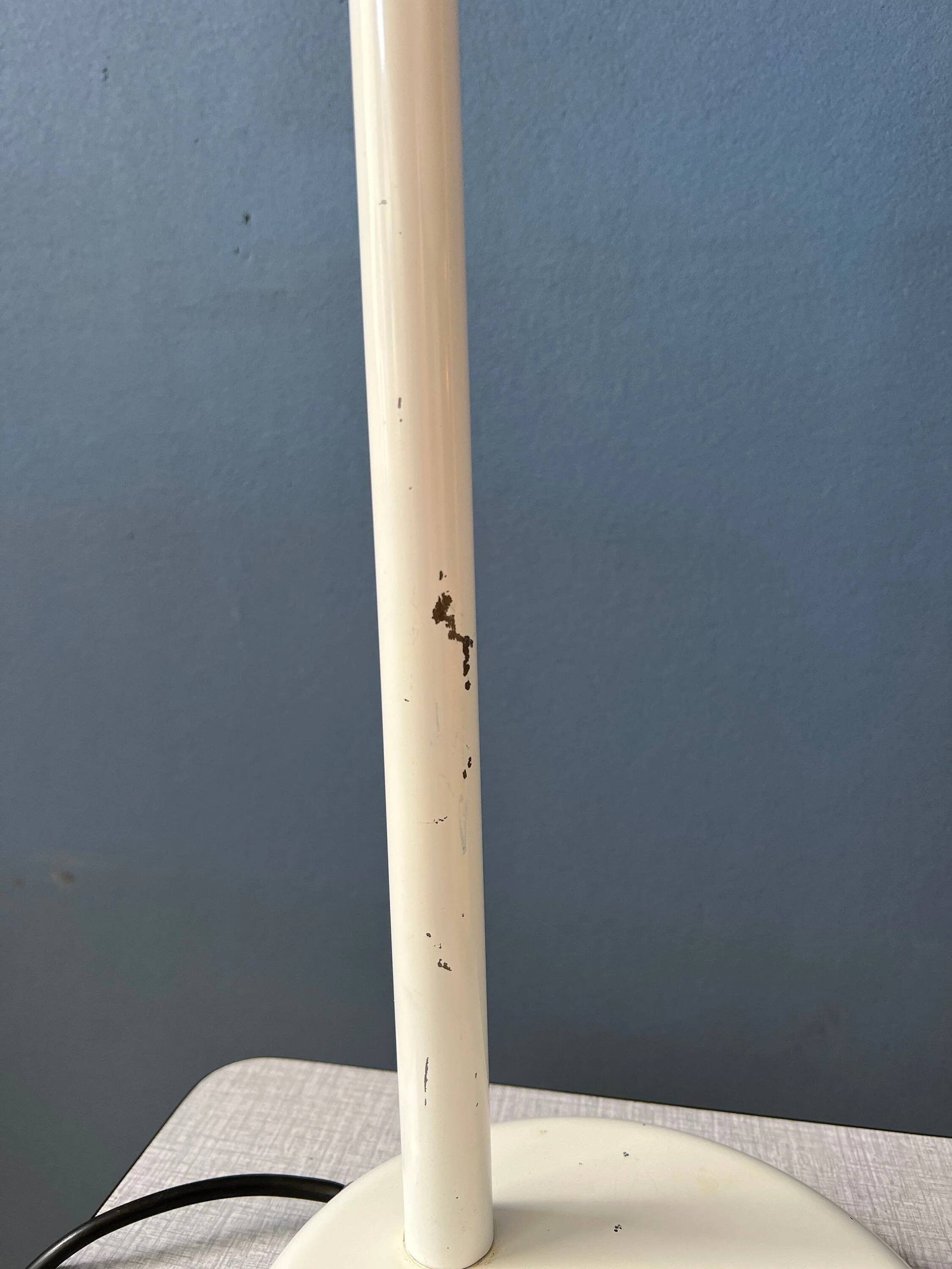 Anvia white desk lamp - mid-century table lamp - vintage desk lamp