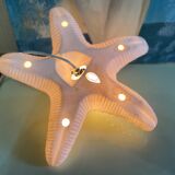 Porcelain wall lamp starfish design