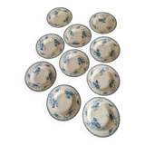 Set of 10 Deep Plates Sarreguemines Royat Models