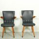 Set of 6 Cor van Os leatherette dining chair model Swing, 1960s