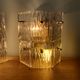 Pair of vintage frosted glass wall lamps, 1960s