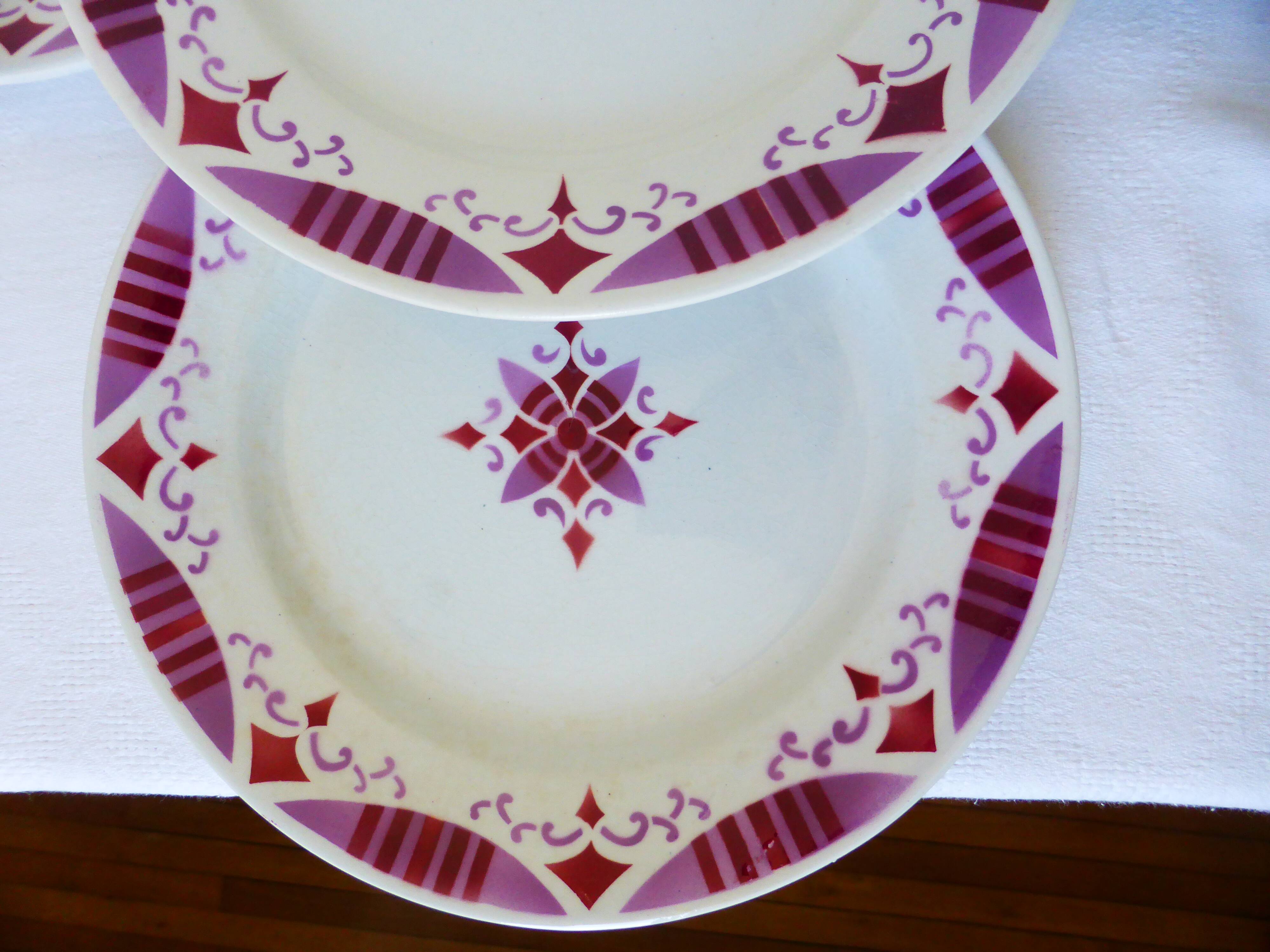 4 assiettes plates du Moulin des Loups et Hamage Madeleine 2106191