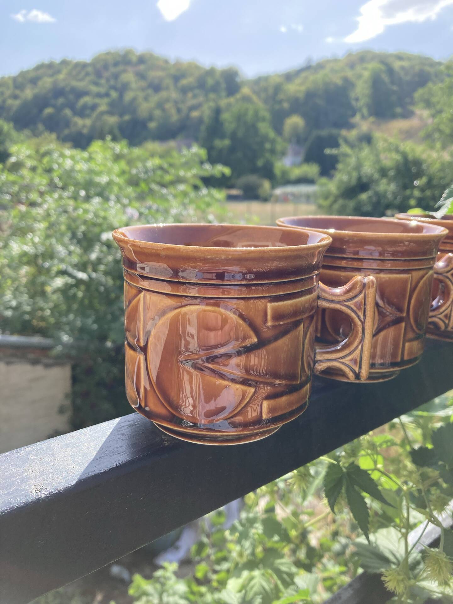Space Age camel mugs
