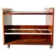 Vintage rosewood bar cart, Italy 1960s