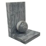 Vintage bookends marble 80s design bookend
