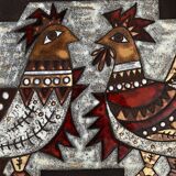 Decorative plaque by Max and Dominique Picard, Vallauris - 1960