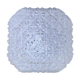 Square ceiling light in transparanting chiseled glass