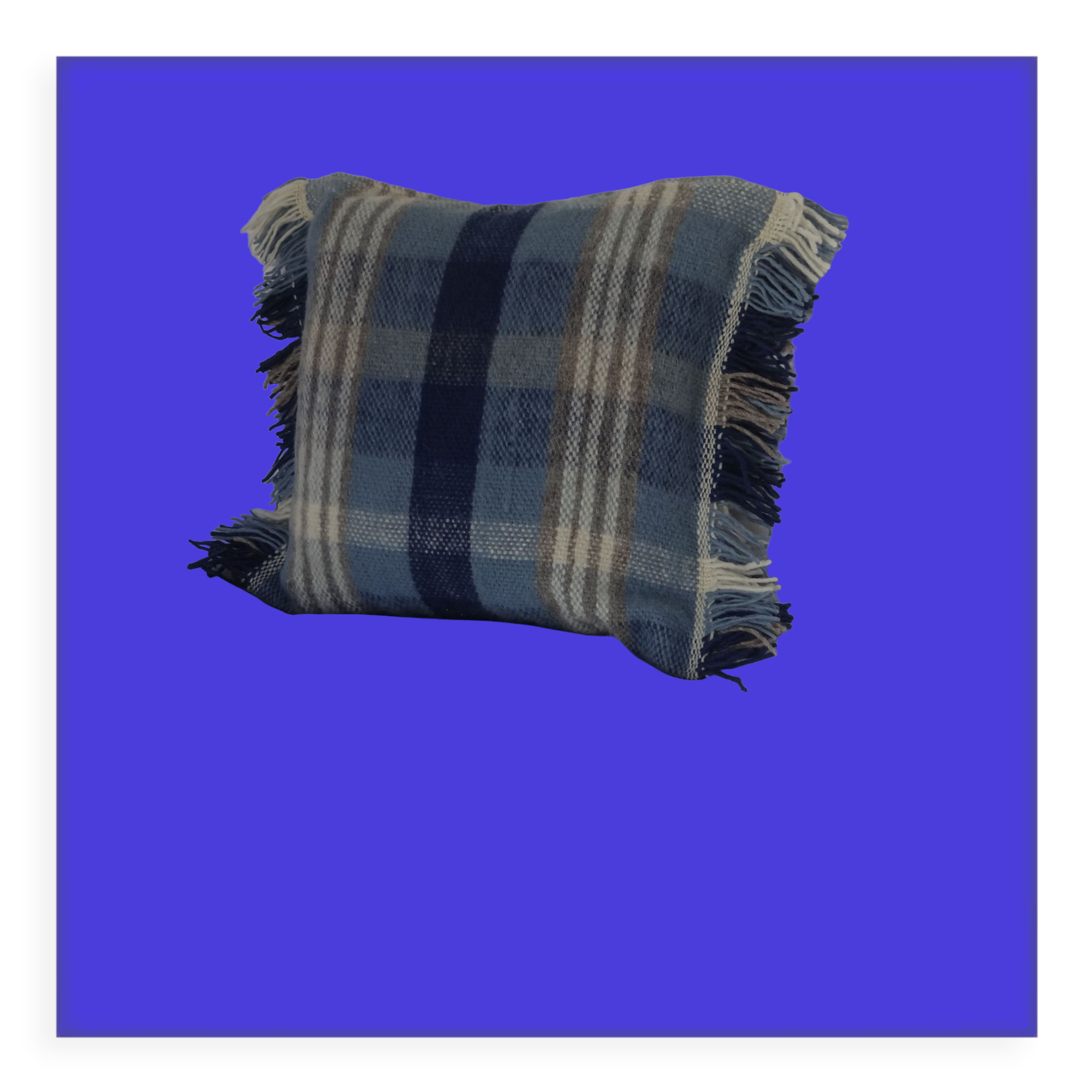 BHV - coussin carré bleu