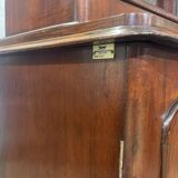 19th century English mahogany two-part bookcase
