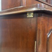 19th century English mahogany two-part bookcase
