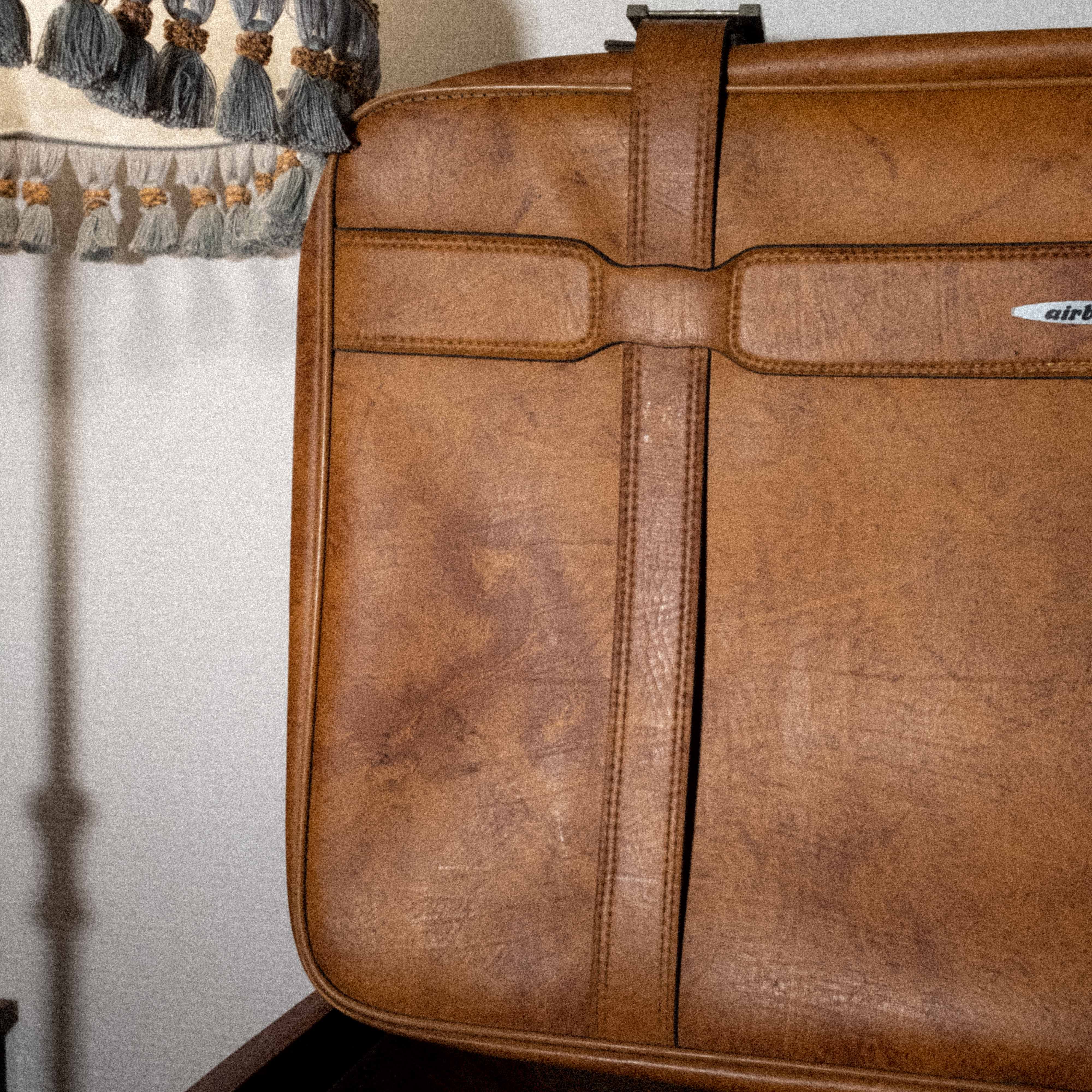 Brown soft suitcase