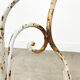 Set of two vintage foldable metal bistro chairs by Mathieu matego