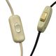 Paire de lampes eyeball Space Age métal blanc moutarde chrome Italie 1960s