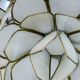 Mother-of-pearl and brass flower pendant – Germany circa 1970