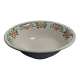 Salad bowl in earthenware, new earthenware factory Givors, Roxanne art deco decor