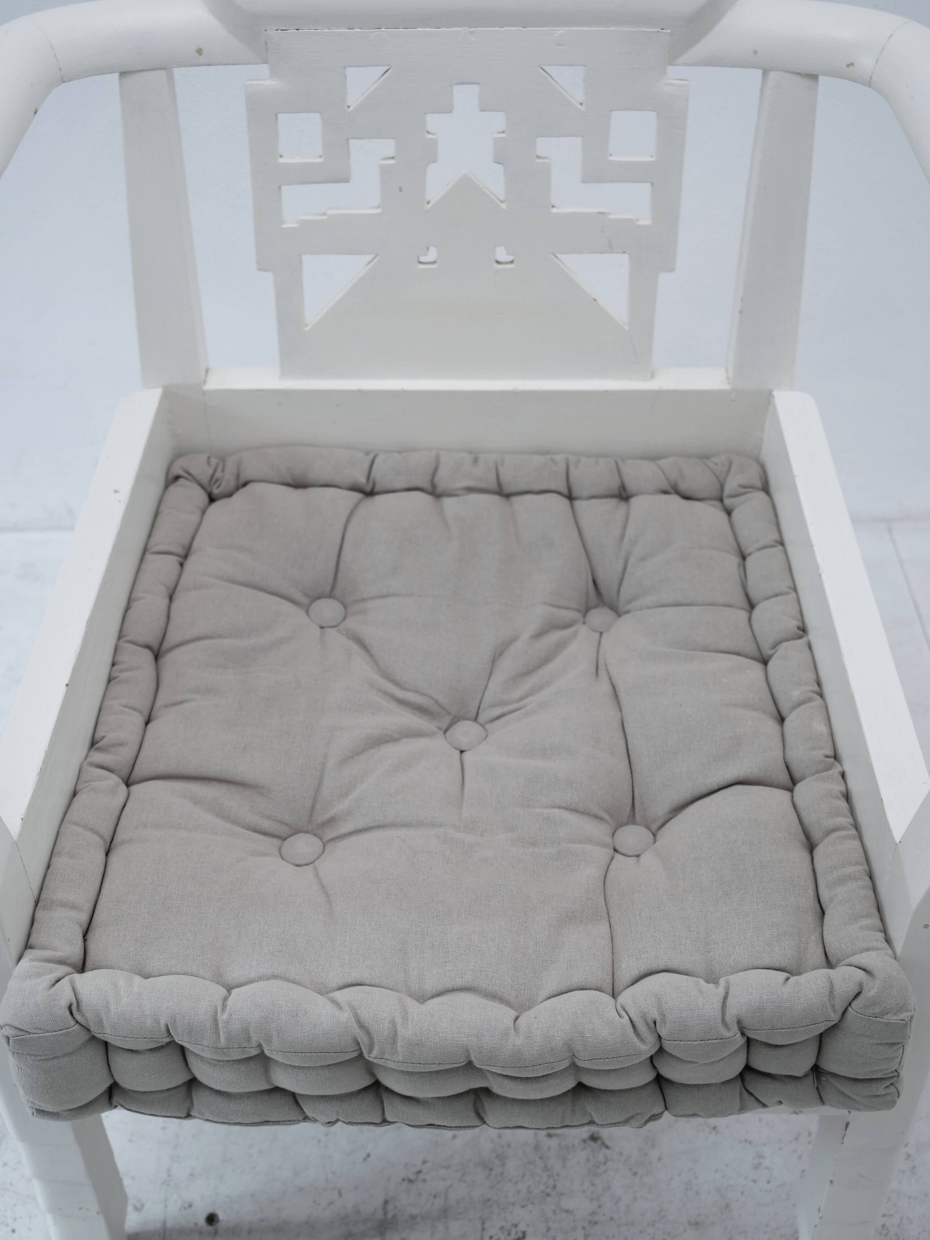 Art Deco armchair, Belle Époque attributed to the Martine Workshops (Paul Poiret)
