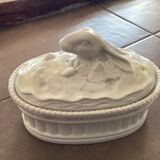 Porcelain hare head terrine