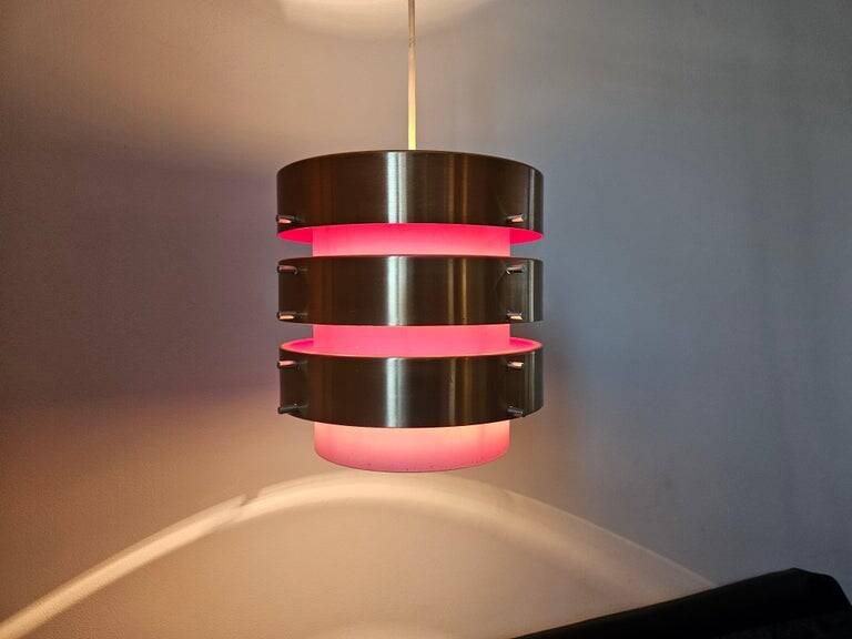 Midcentury Rare Pendant in style of Jo Hammerborg, Denmark, 1970s