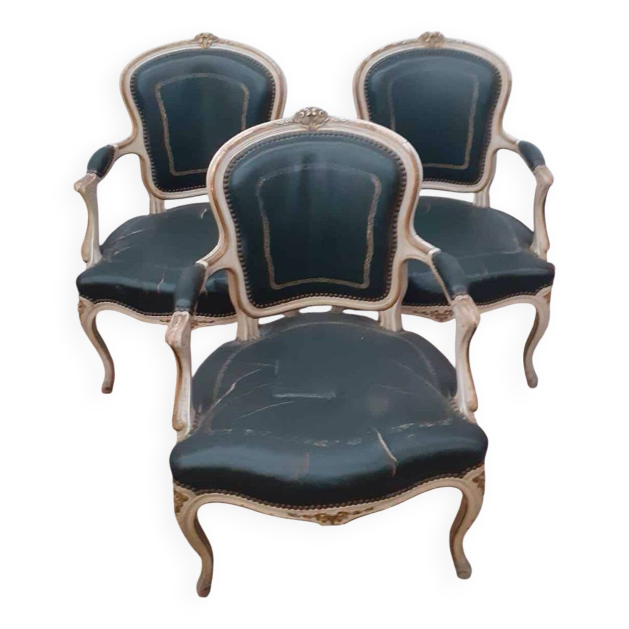 Louis XV style bergere armchair