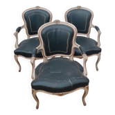 Fauteuil de bergères style Louis XV