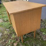 Scandinavian desk with drawer box