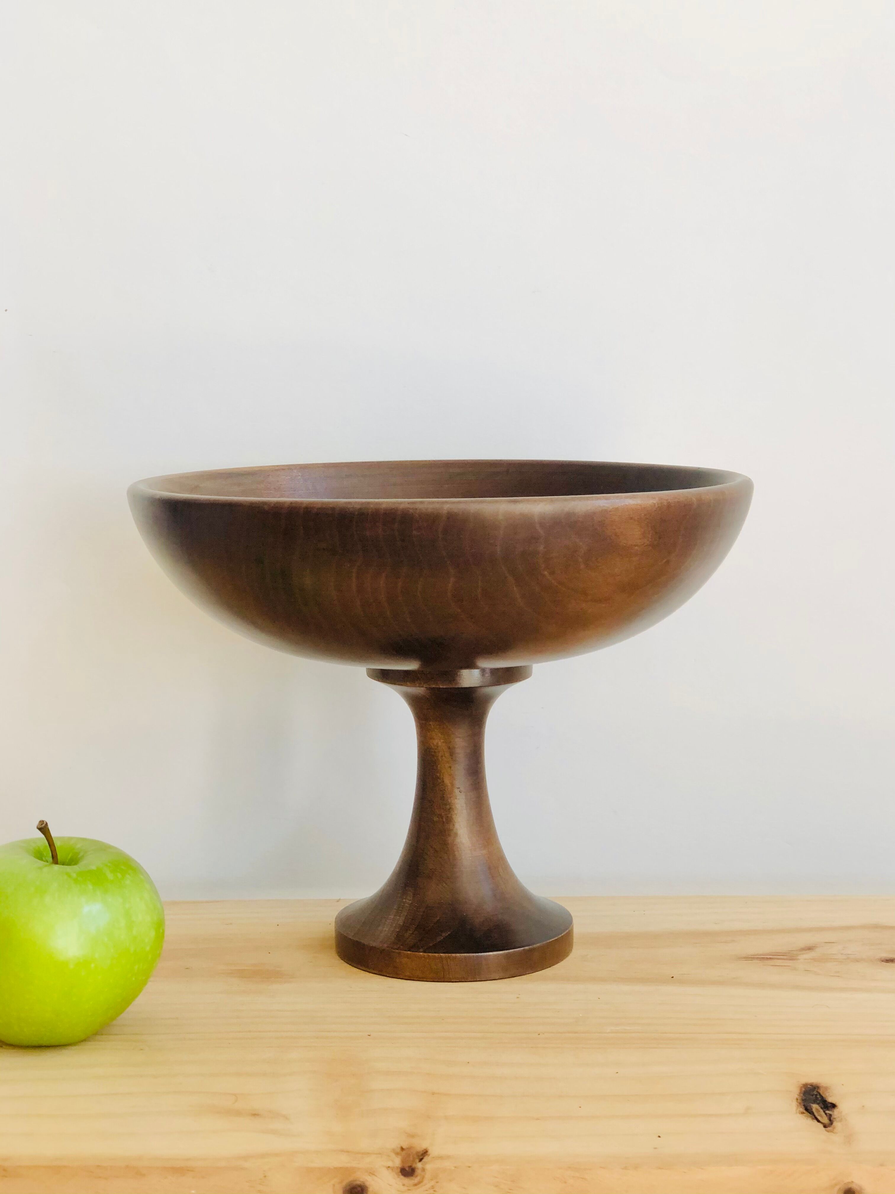 Scandinavian wooden fruit cup