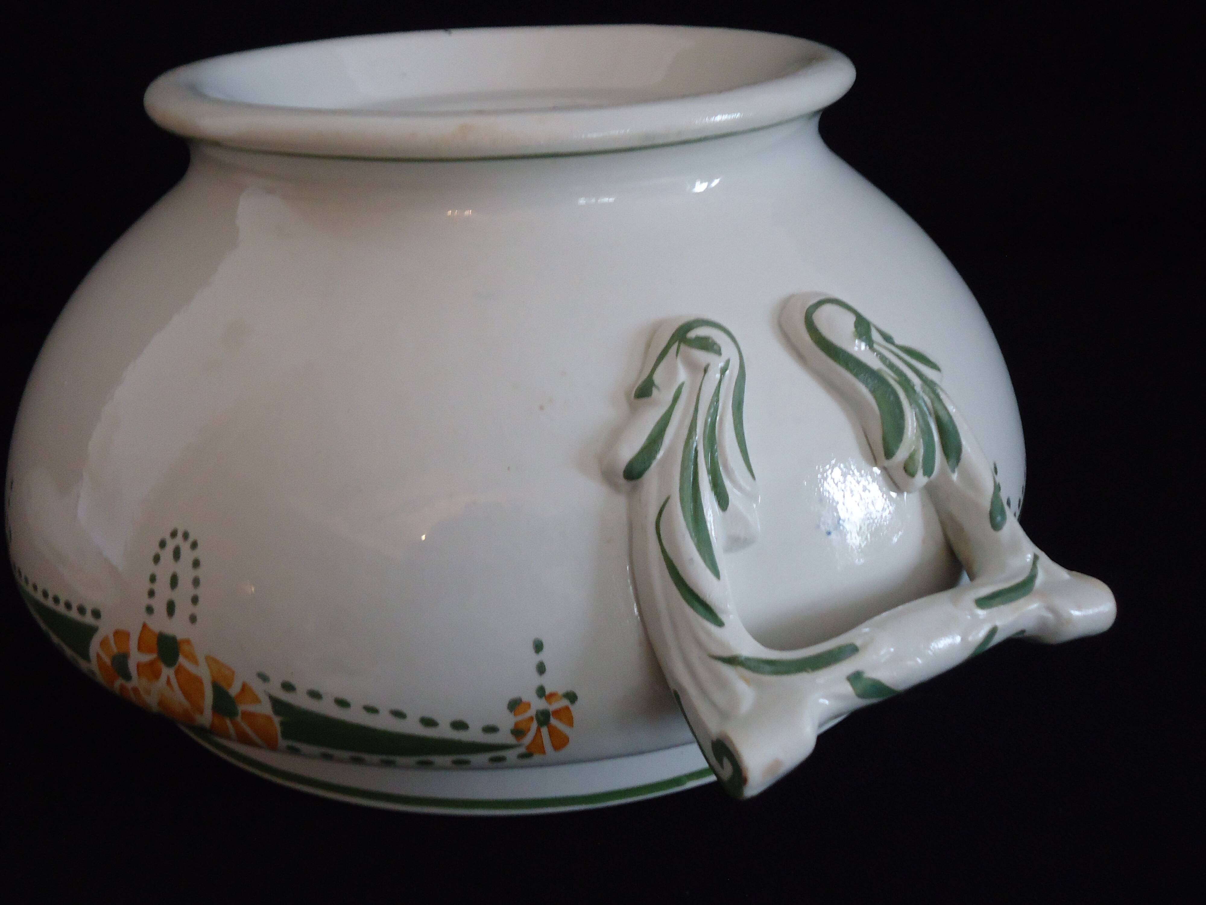 Longwy art deco vegetable touner