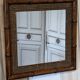 Bamboo rattan mirror