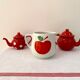 Vintage porcelain apple pitcher 1L