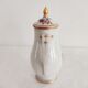 Small flower porcelain teapot, late 19th