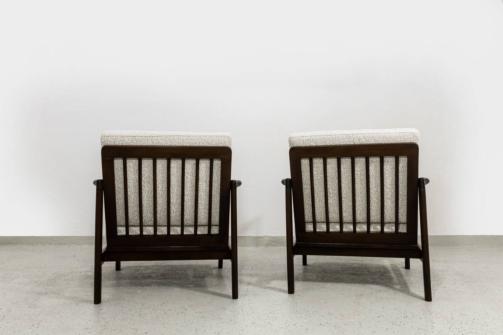 Mid Century Modern Armchairs By Zenon Bączyk, 1960's, Set Of 2