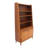 Scandinavian mahogany bookcase, Swedish modern, Sweden, 1940