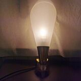 Pair of vintage brass and acrylate wall lights