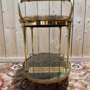 Service dessert in Louis XVI style – Brass & Faux Marble Trays – Year